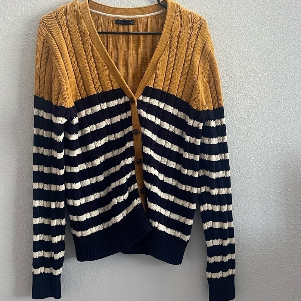 Tommy Hilfiger Sweater Size XL Button Up Thick Knit Sweater